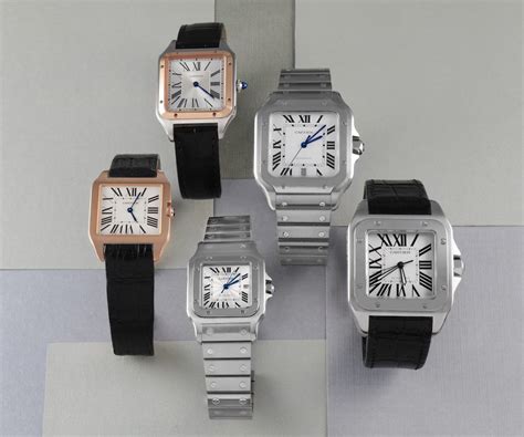 cartier santos size comparison.